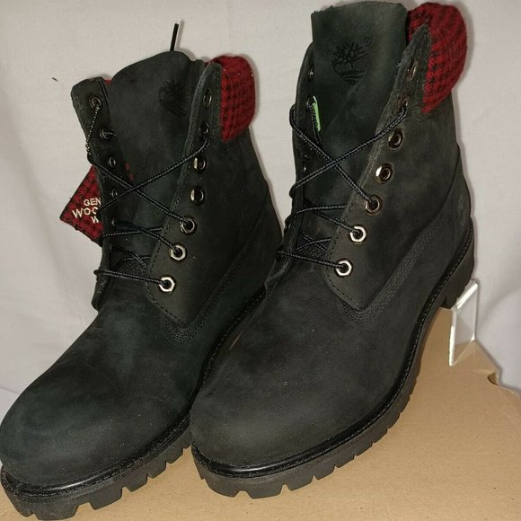 Timberland 6 in Premium Double 44527 Men's Boots Outdoors Leather Wheat SZ 9.5 - Picture 6 of 7